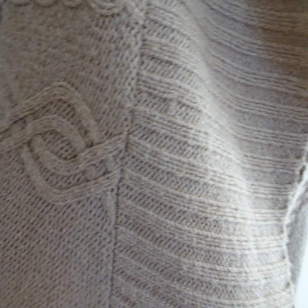 Coldwater Creek Size L 14-16 Tan Bolero/Cardigan/Sweater/Shrug/Jacket - Picture 2 of 9